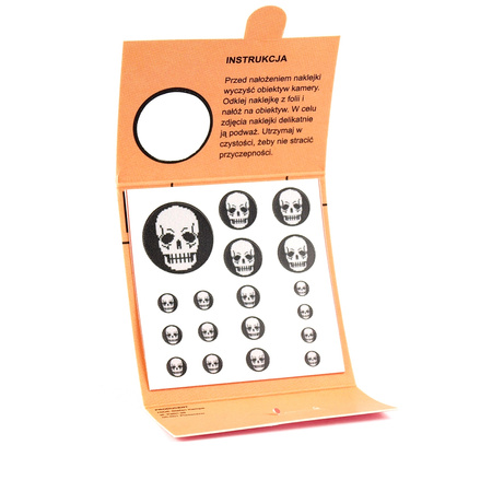 Zaślepka do kamery Laptopa Telefonu CZASZKA 18x