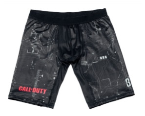 Spodenki kompresyjne CALL OF DUTY, męskie, czarne, rozmiar L