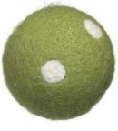 Wełniana kula dekoracyjna 6 cm, zielona