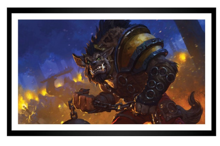 Oprawiony plakat HEROES OF THE STORM HOGGER BAYARD