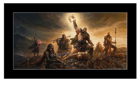 Matowy plakat DIABLO IMMORTAL OVERTHROW, rozmiar 12x24 cali