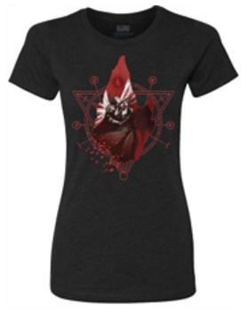 Koszulka T-SHIRT DIABLO IV BLIZZ 2023 INARIUS AND LILITH, czarna, damska