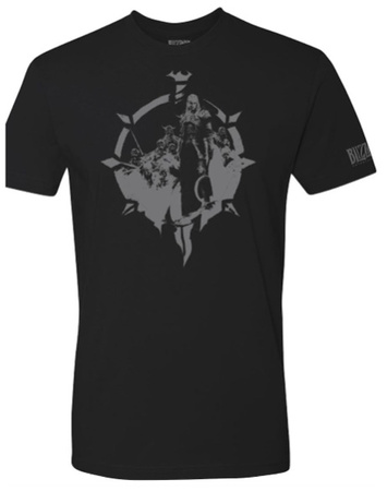 Koszulka T-SHIRT DIABLO IV BLACK NECROMANCER, czarna męska, rozmiar S