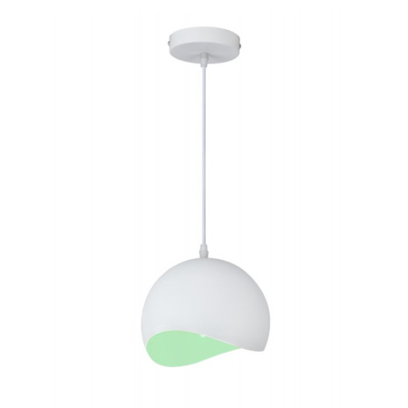 Oprawa sufitowa MAVIA, 0917, AC220-240V, 50/60Hz, 1*E27, IP20, śr. 20 cm, pojedyncza, biało/zielona
