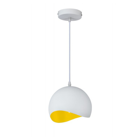 Oprawa sufitowa MAVIA, 4987, AC220-240V, 50/60Hz, 1*E27, IP20, śr. 20 cm, pojedyncza, biało/żółta