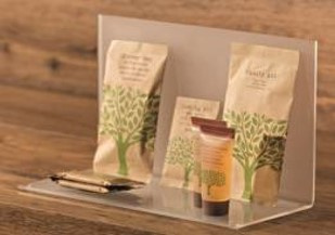 Stojak akrylowy "L"  25x11,5x16 h cm