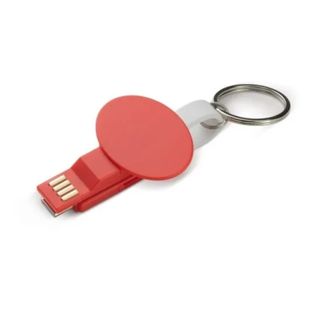 Owalny kabel ładujący Czerwony 13 cm