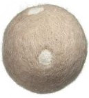 Wełniana kula dekoracyjna 6 cm, beżowa