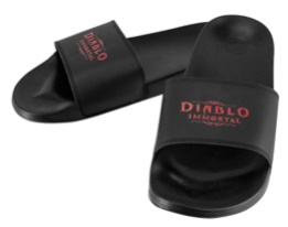 Klapki męskie DIABLO IMMORTAL, czarne, rozmiar 5/6