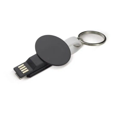 Owalny kabel ładujący Czarny 13 cm