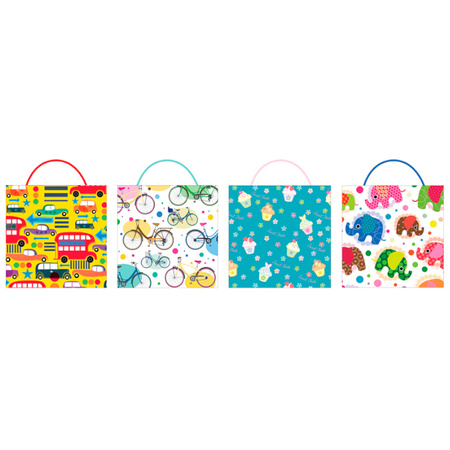 Torebka prezentowa 15x15x75 cm CD Kids MIX wzorów