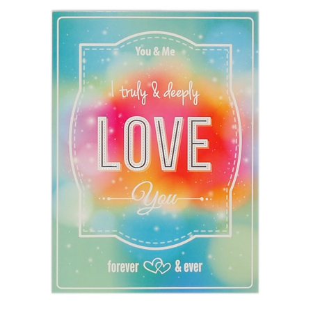 Karnet XL Love, mix 2 wzory