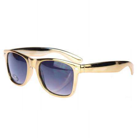 Okulary przeciwsłoneczne Nerd Klasyki Złote BLINK
