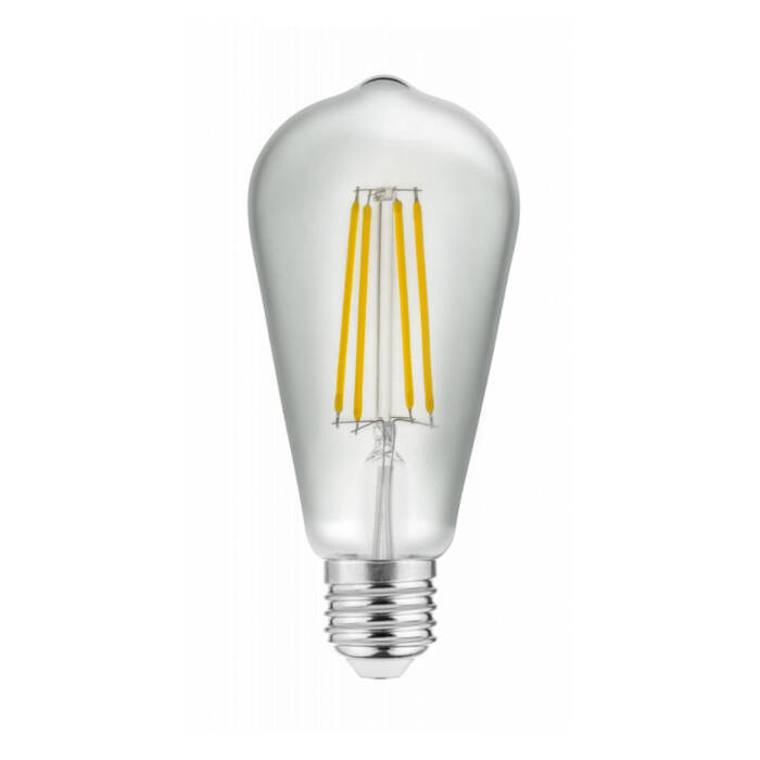 Źródło światła LED, FILAMENT, ST64, 3000K, E27, 6W,600Im,AC220-240V/ 50-60Hz, RA>80, 360°